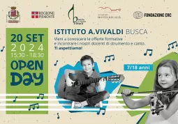 Venerdì 20 settembre dalle ore 15,30 alle 18,30  porte aperte per i corsi musicali 